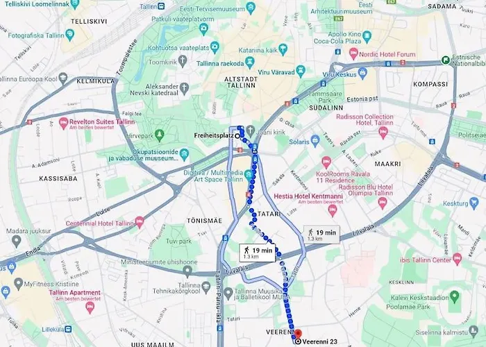 Apartament Veerenni Studio, Modern & Central. Tallin